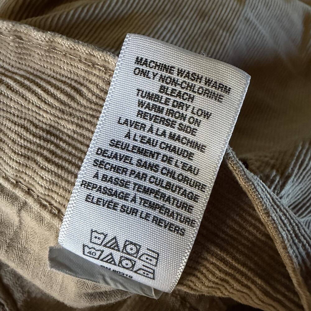 Lucky Brand 361 Vintage Straight Corduroy Pants Mens 40x32 Khaki Beige Cotton - Picture 6 of 12